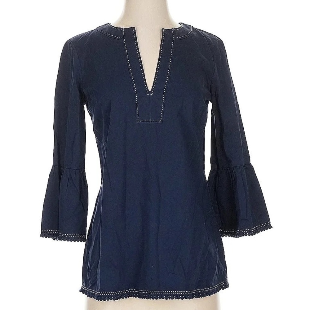 Brooks Brothers XS Navy Blue Cotton Tunic